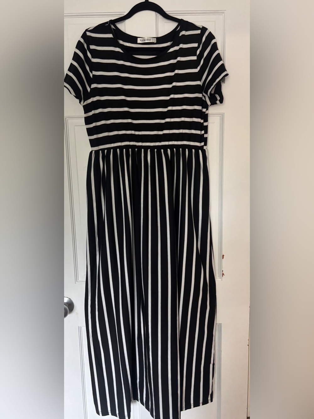 Black & White Striped Dress